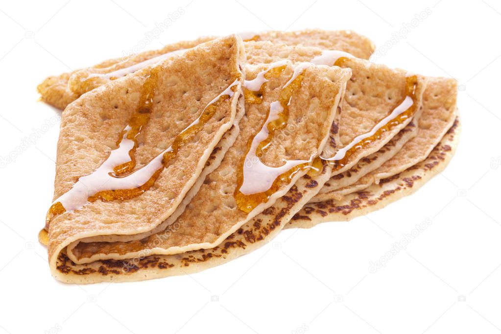 Crepes with Maple Syrup