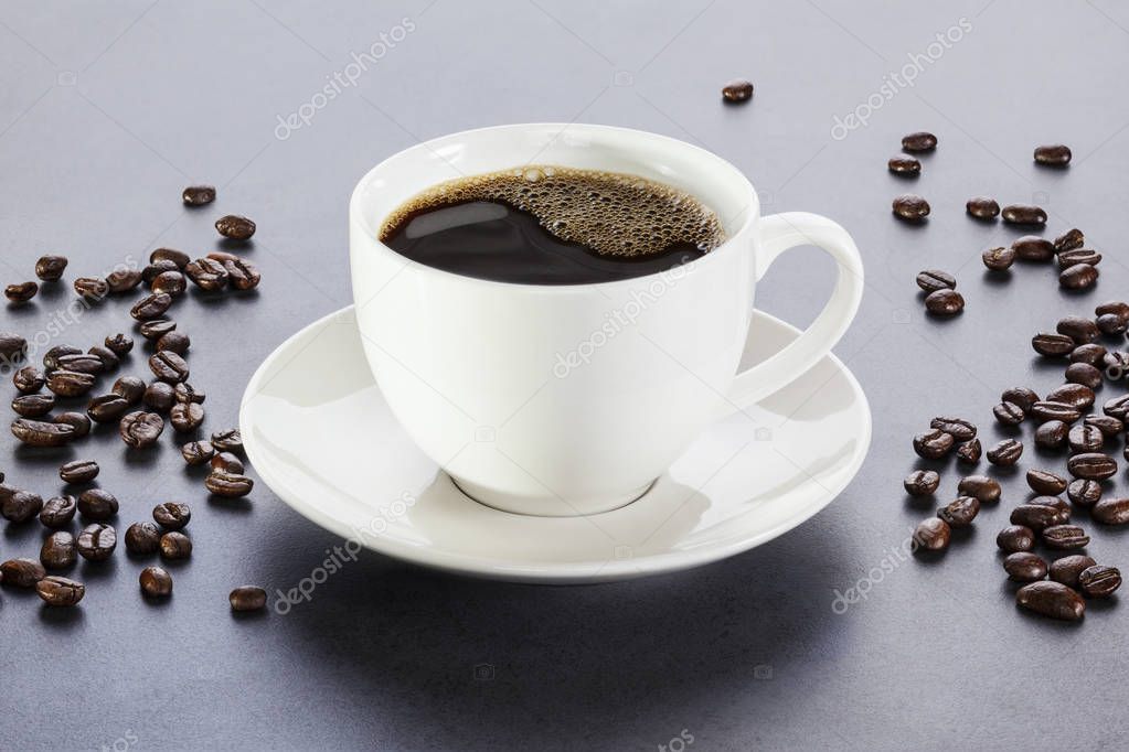 Cup of Coffee in White Cup