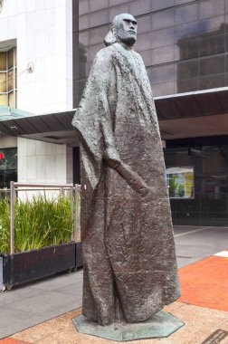 Auckland Yeni Zelanda Maori heykel