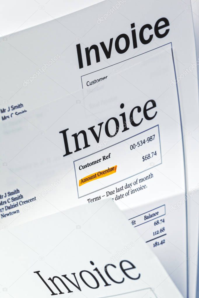 Invoices Stack Bills