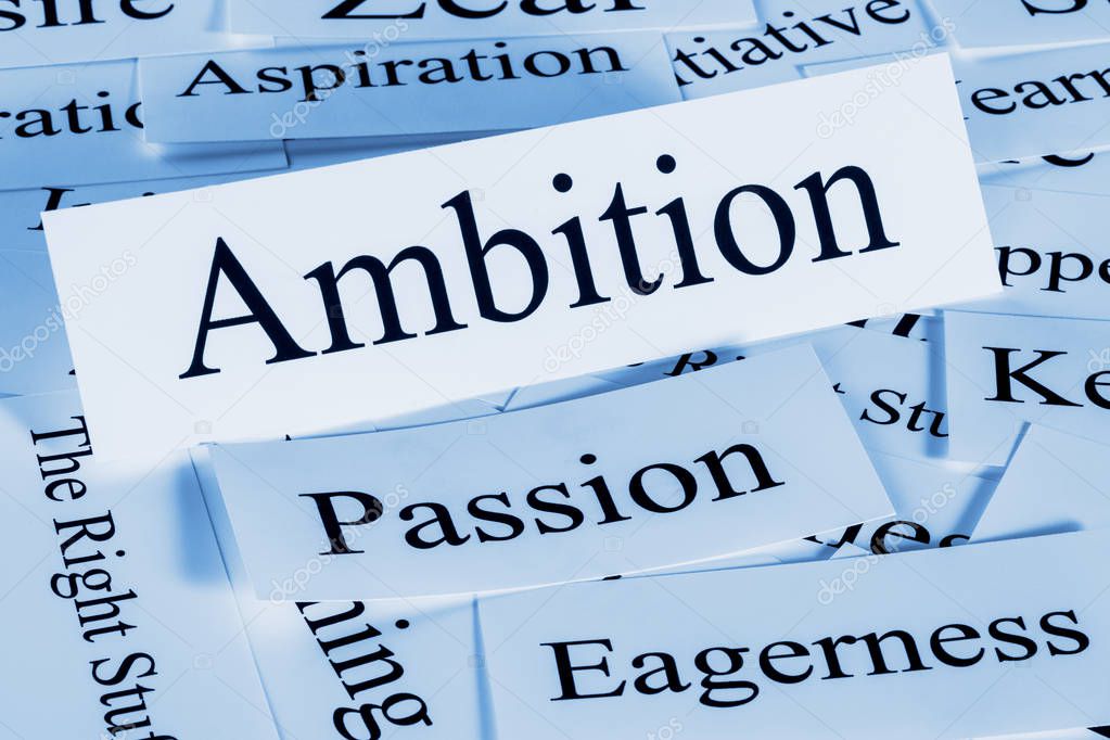 Ambition Concept in Words