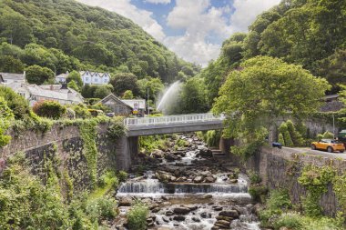 Glen Lyn Gorge Lynmouth Devon İngiltere'de