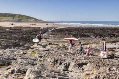 Croyde Körfezi Kuzey Devon İngiltere'de