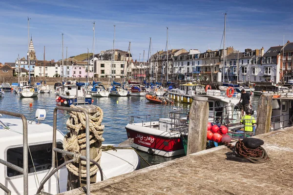 Ilfracombe Harbour Devon Uk — Zdjęcie stockowe