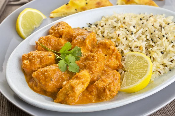 Indische Mahlzeit Huhn Tikka Masala — Stockfoto