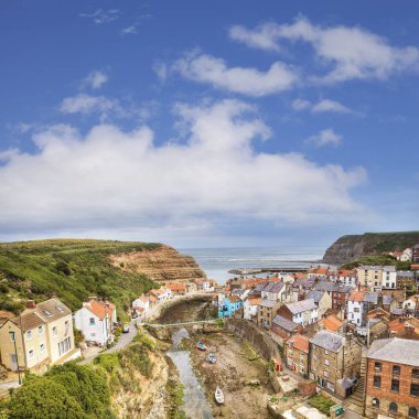 Staithes North Yorkshire İngiltere'de