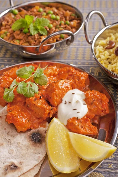 Indian Meal Chicken Tikka Masala — Stock Photo, Image