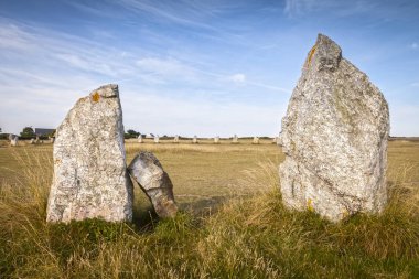 Standing Stones, Lagatjar, Camaret-sur-Mer, Brittany, Fransa