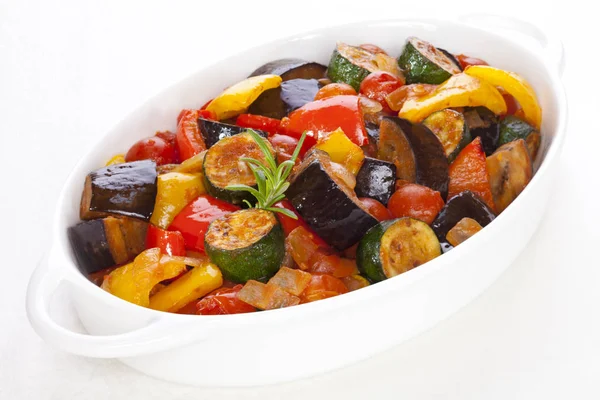 Ratatouille beyaz — Stok fotoğraf