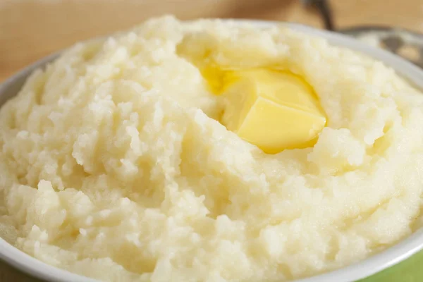 Mashed Potato with Melting Butter — Stock Photo, Image