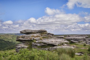 Combestone Tor, Dartmoor, Devon, İngiltere