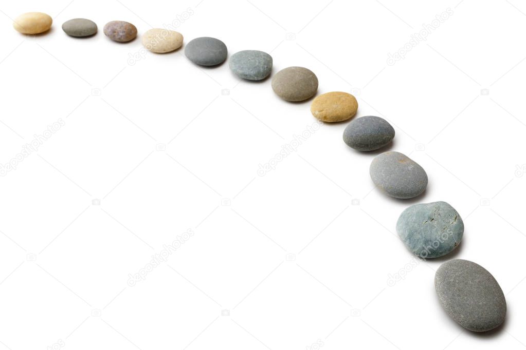 Twelve Pebbles in a Line