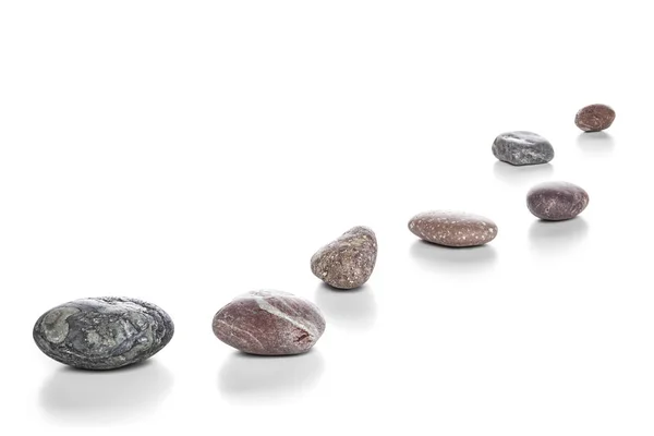Stepping Stones en blanco — Foto de Stock