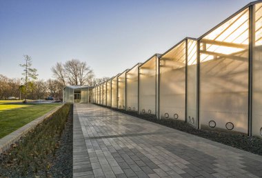 Christchurch Botanik Bahçeleri ziyaretçi merkezi