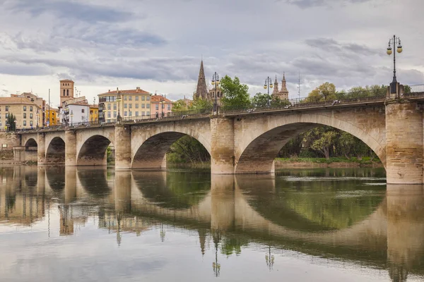 Logrono, Pont de pierre, Espagne — Photo