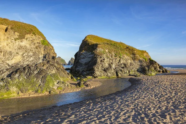 Holywell Beach Cornwall UK — Stock Photo, Image