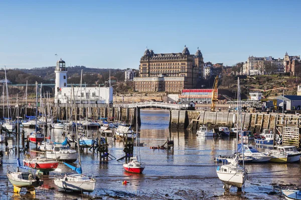 Scarborough Harbour North Yorkshire'deki / İngiltere — Stok fotoğraf