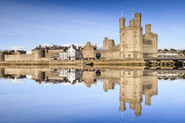 Caernarfon Castle Gwynedd North Wales UK — Stock Photo, Image