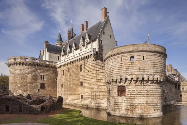 Kasteel van de hertogen van Bretagne, Nantes, Loire Atlantique, Frankrijk — Stockfoto