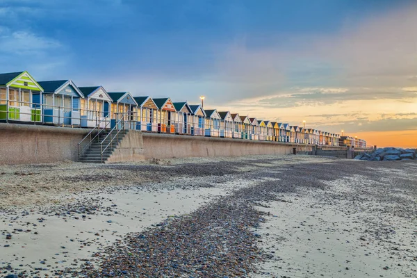 Cabañas de playa en Southwold, Suffolk, Reino Unido — Foto de Stock