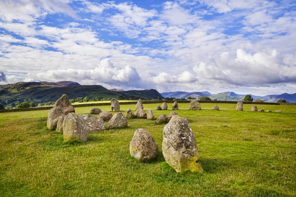 Κύκλος πετρών στο Castlerigg, αγγλική Lake District, Ηνωμένο Βασίλειο — Φωτογραφία Αρχείου