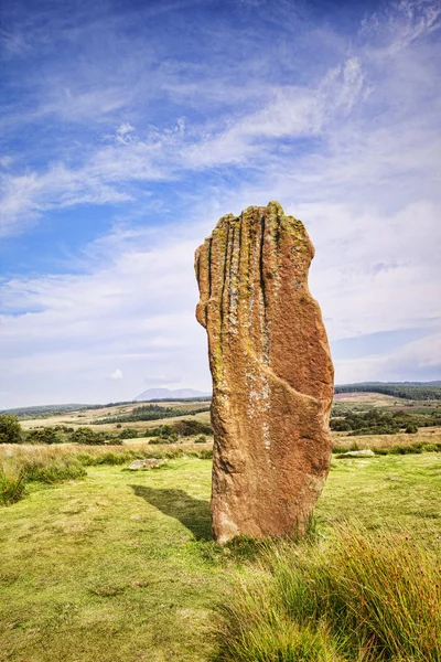 Machrie Moor Standing Stone, Arran, Scotland, UK — Stock Photo, Image