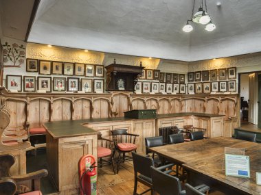 Totnes Guildhall iç Devon İngiltere'de