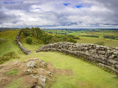 Hadrian Duvarı, Northumberland İngiltere'de