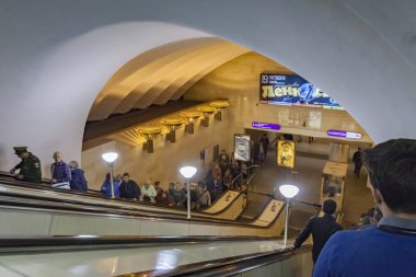 St Petersburg Metro İstasyonu Rusya