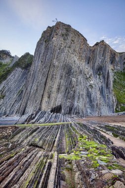 Flysch Cliffs, Itzurun, İspanya