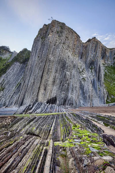 Flysch Cliffs, Itzurun, Espagne — Photo