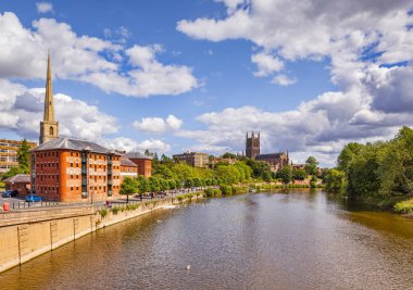 River Severn at Worcester clipart