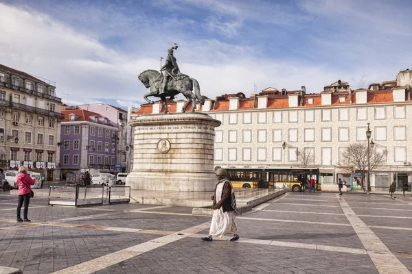 Figueira Square Lisbon Portugal — Stock Photo, Image