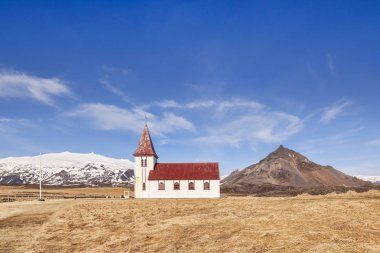 Hellnar Church Iceland clipart