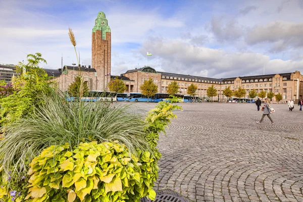 Piazza ferroviaria, Helsnki, Finlandia — Foto Stock