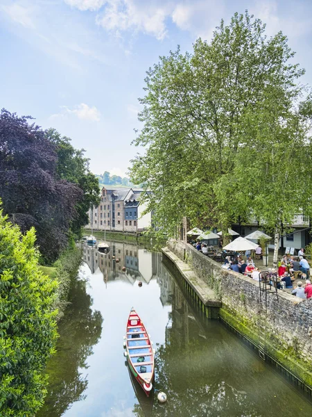 Rio Dart Totnes Devon Reino Unido — Fotografia de Stock