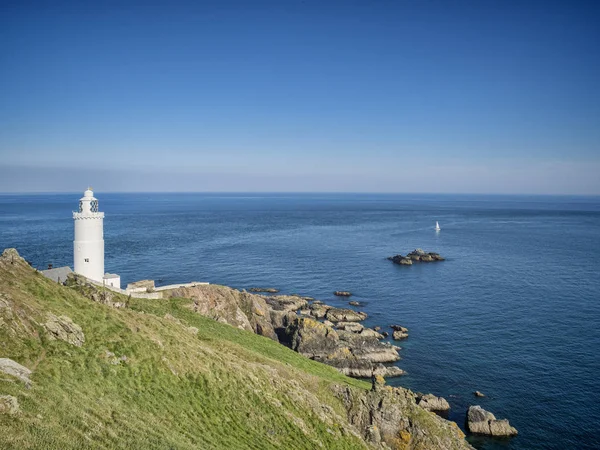 Start Point Lighthouse Devon UK — Stock Photo, Image
