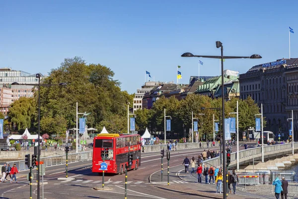 Stoccolma in un giorno d'autunno soleggiato — Foto Stock