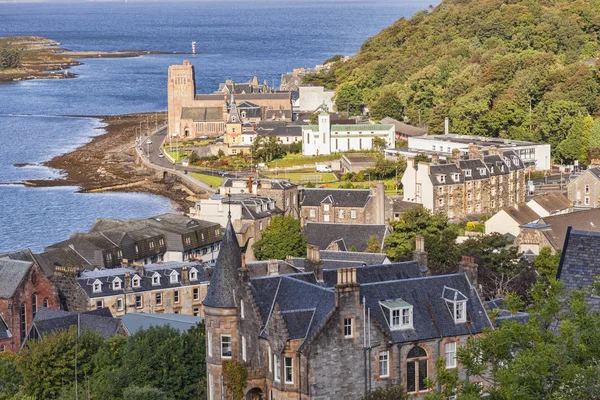 Oban, Schotland, High Angle uitzicht op de stad — Stockfoto