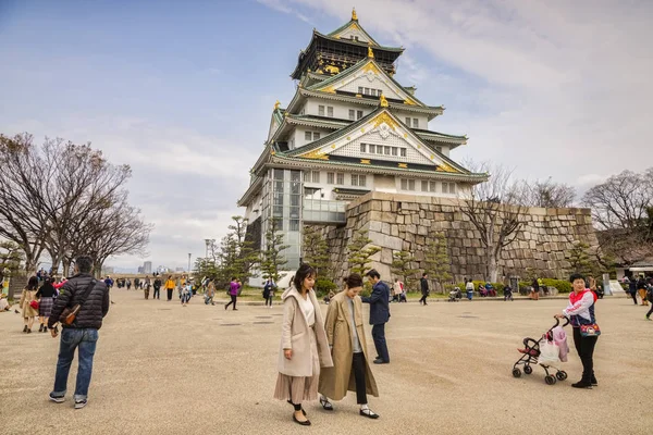 Osaka Castle Keep, Japonya — Stok fotoğraf
