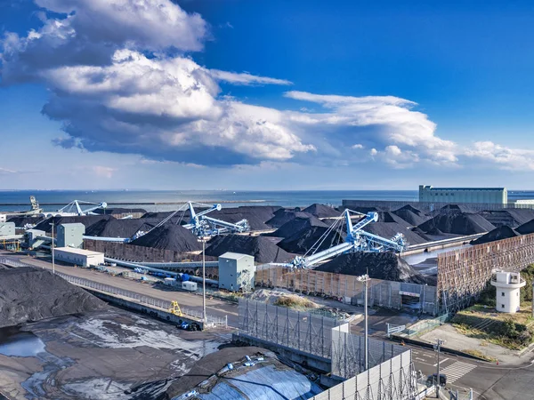 Porto de Yokkaichi, Japão, Centro de Carvão de Chubu — Fotografia de Stock