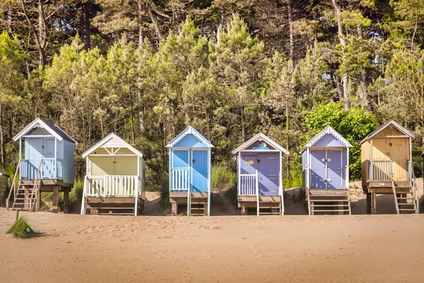 Cabanas de praia, Wells-Next-The-Sea, Norfolk — Fotografia de Stock