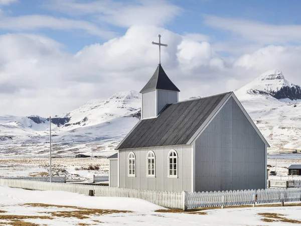 Εκκλησία στο Bakkagerdi, Ισλανδία — Φωτογραφία Αρχείου