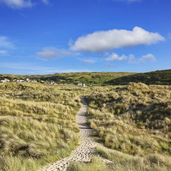 South West Coast Path a Holywell Bay Cornovaglia Regno Unito — Foto Stock