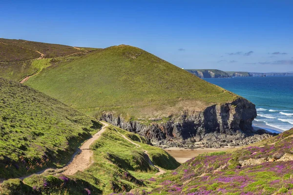 Porth Chapel Beach Cornovaglia Regno Unito — Foto Stock