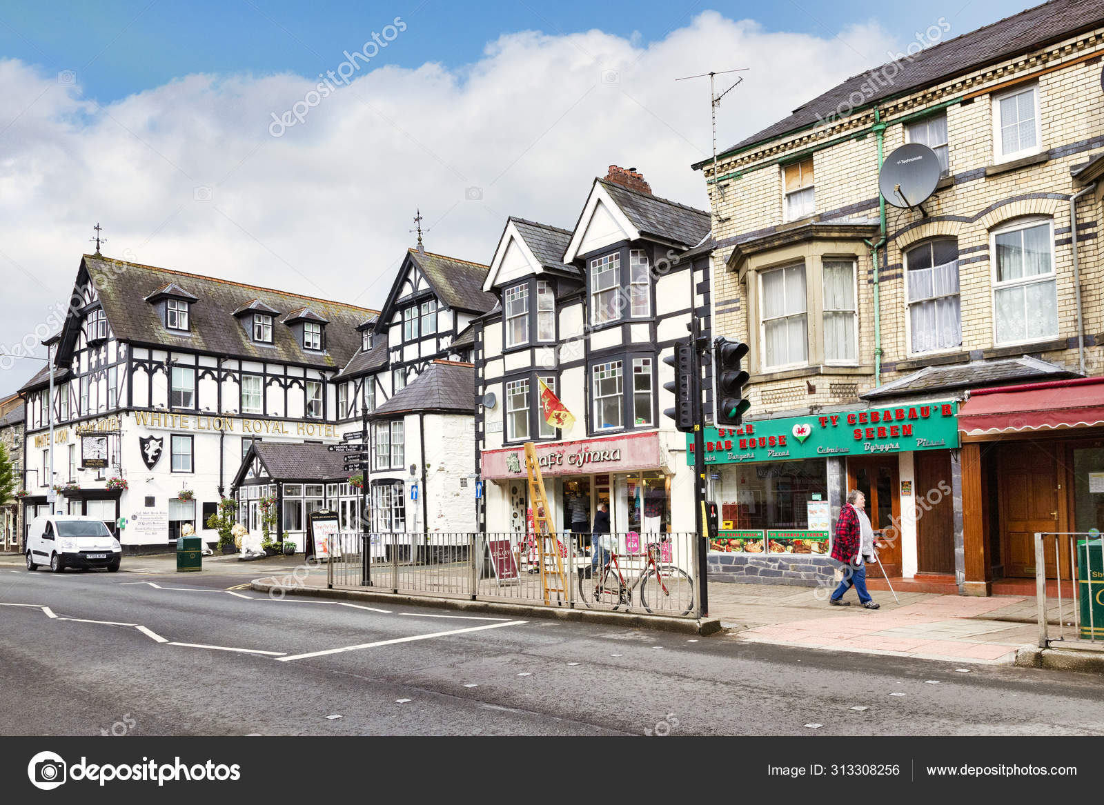 Bala High Street, Gwynedd, Wales, UK Stock Editorial Photo