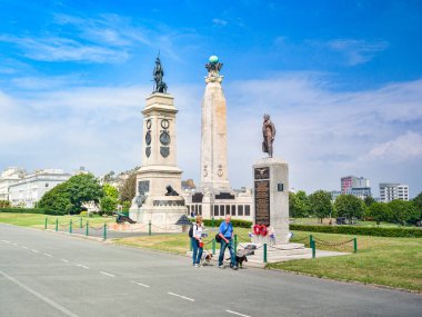 Plymouth Hoe Devon UK anıtları