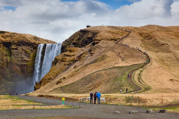 Cachoeira Skogafoss Islândia do Sul — Fotografia de Stock