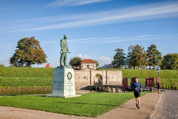 Corriendo en Kastellet, Copenhague — Foto de Stock