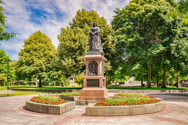 Estatua de la Reina Victoria, Christchurch, Nueva Zelanda — Foto de Stock